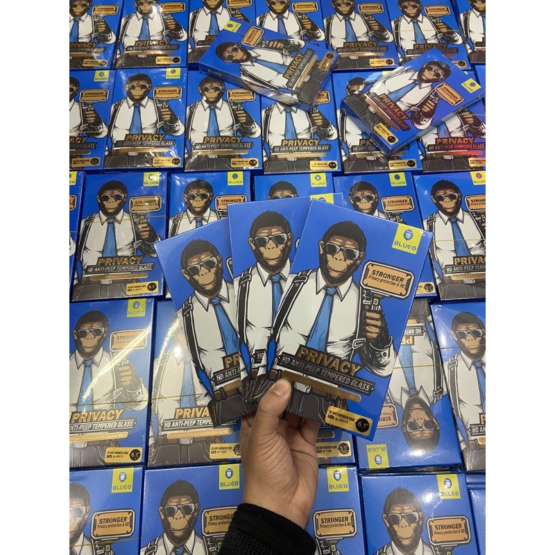 [ Đã có iP13 ] Kính cường lực chống nhìn trộm chính hãng Blueo cho iphone 7plus đến 13 pro max