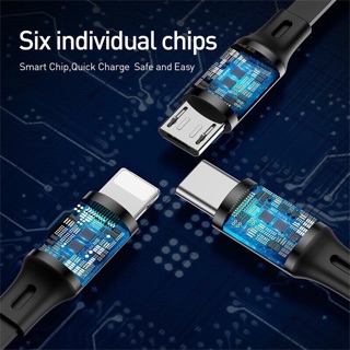Cáp sạc rút 3 đầu Baseus chính hãng