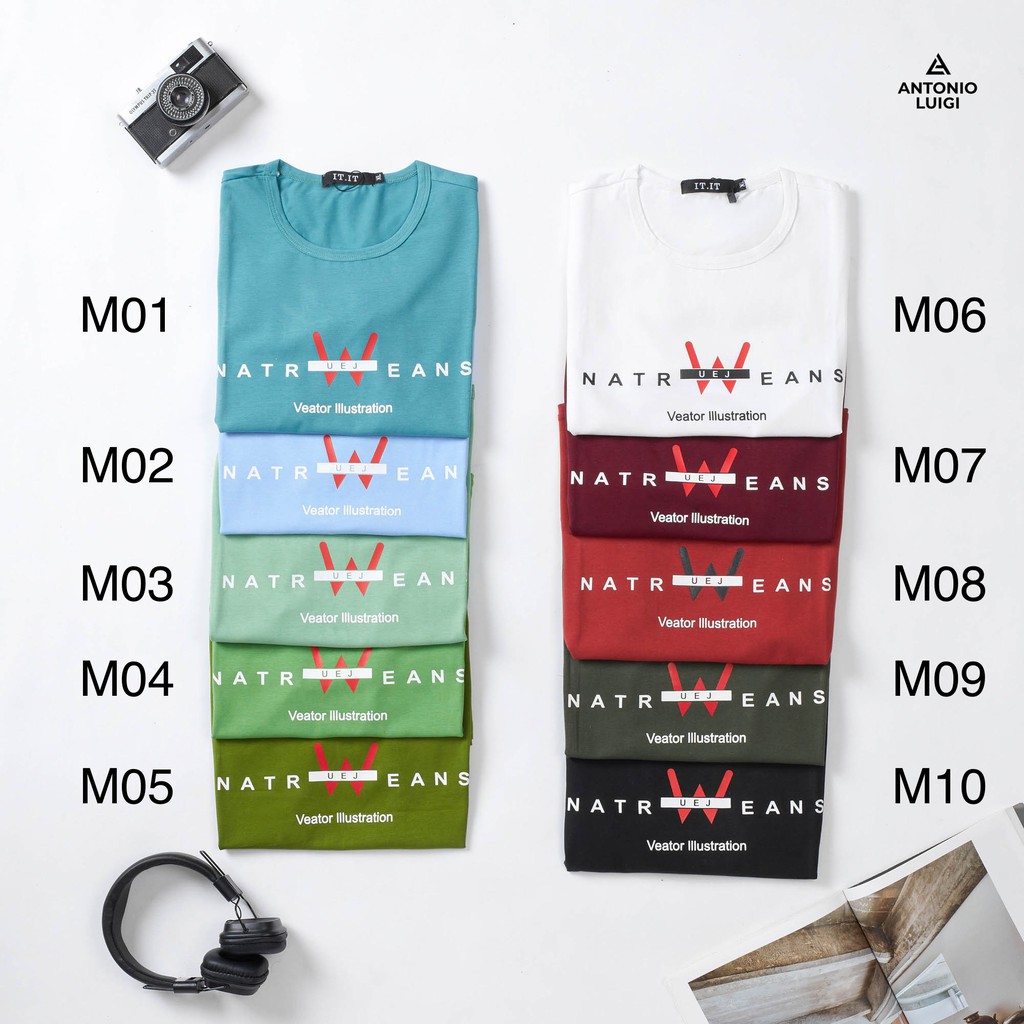 Áo phông nam cổ tròn đẹp in chữ W