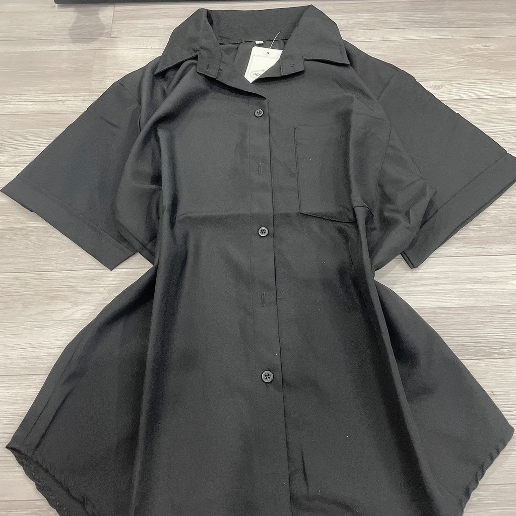 Áo sơ mi bigsize nữ , Áo kiểu 1 túi  sơ mi bigsize nữ ít nhăn không co giãn 60-100kg SM1T-bigsize cô nhỏ | BigBuy360 - bigbuy360.vn