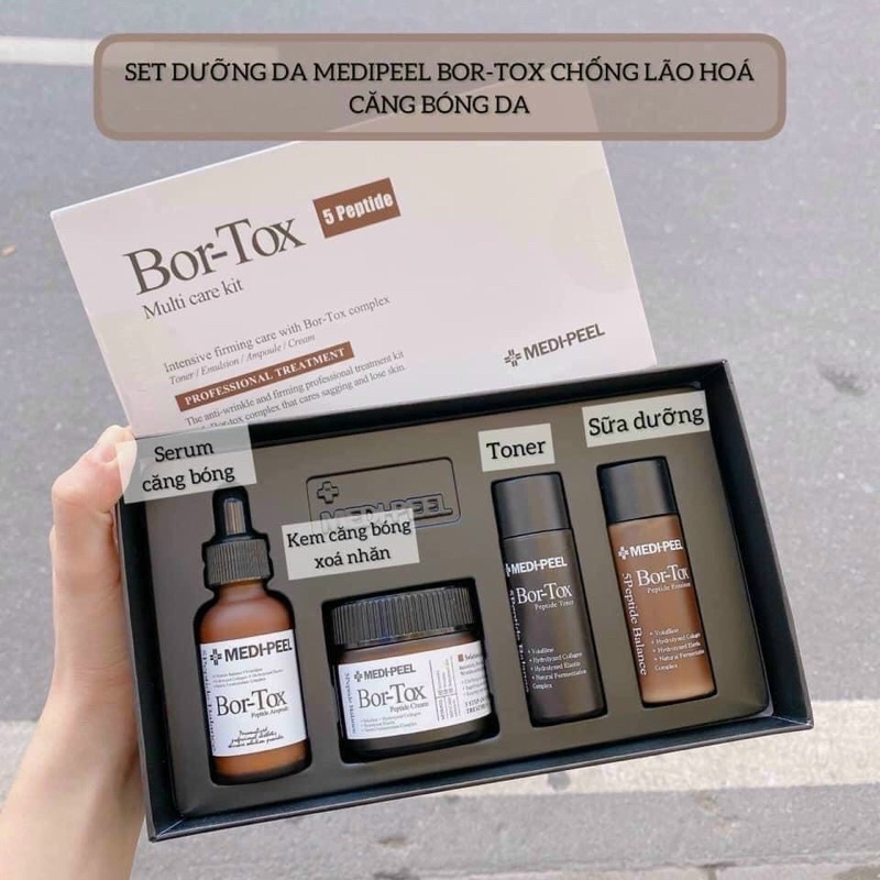 SET DƯỠNG CĂNG BÓNG DA MEDIPEEL BORTOX