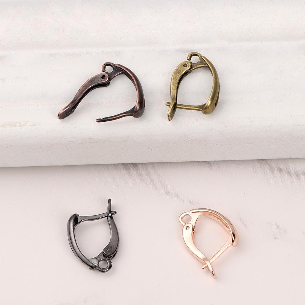 Set 6 Móc Khuyên Tai Kiểu Pháp 7 Màu Sắc Hở Lưng