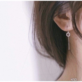 Bông tai dáng dài bạc 925 cao cấp độ dài làm theo yêu cầu