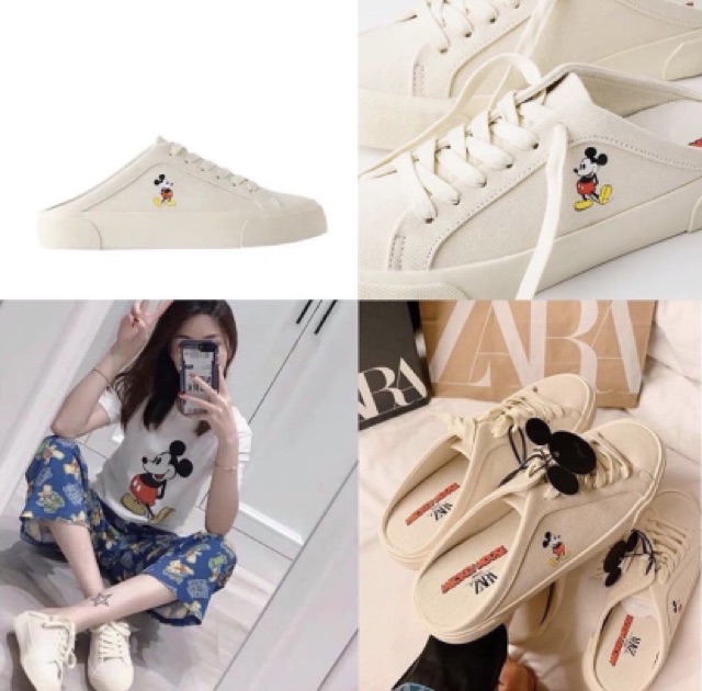 Giày hở gót Zara Authenic Mickey (có deal sale 20% của shop from zara gift) | BigBuy360 - bigbuy360.vn