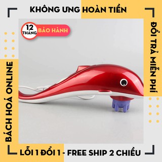 [Hàng Loại 1]  Máy Massage Cầm Tay Cá Heo 3 Đầu RF-889
