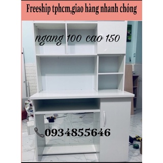 Bàn học nhựa đài loan 1m trắng trơn(TPHCM)