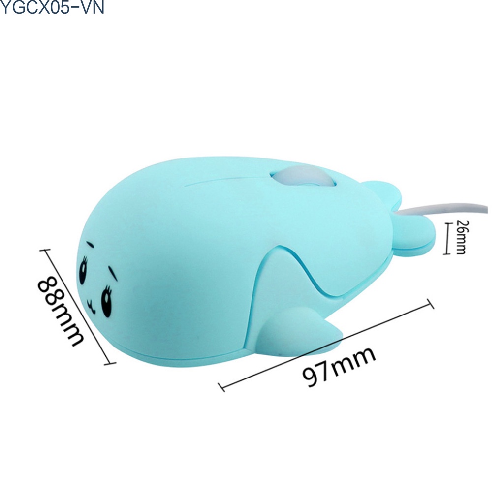 Chuột Máy Tính Có Dây Usb Hình Cá Heo Hoạt Hình 3d Vui Nhộn | BigBuy360 - bigbuy360.vn