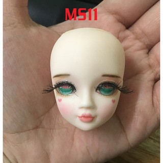 Đầu búp bê Chika đã trang điểm