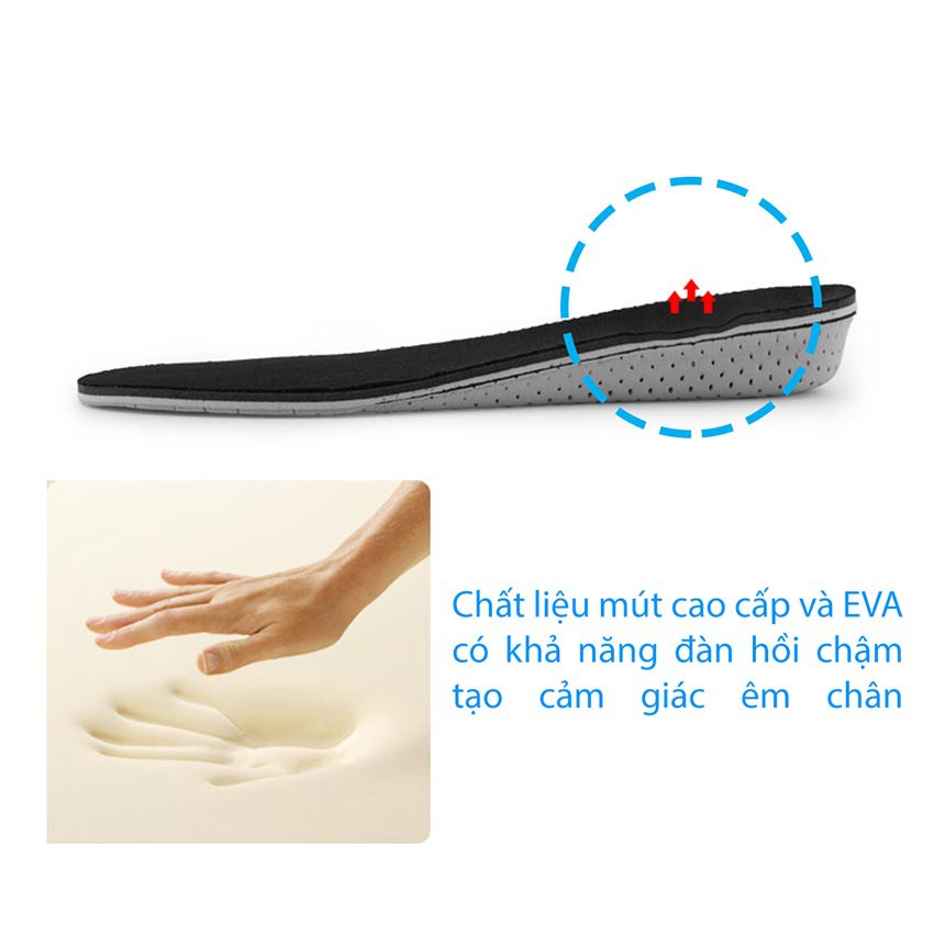 01 cặp Lót giày nam nữ tăng chiều cao từ 1.5cm đến 3.5cm-ZATA STX03