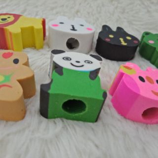 Gôm cặp hình thú 2 cục/túi SP000396