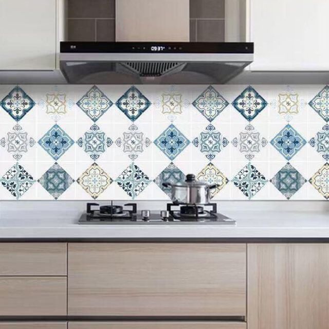 GIẤY DÁN TƯỜNG, TRANG TRÍ NHÀ BẾP CHỐNG THẤM DẦU MỠ KÈM HỌA TIẾT MỚI- KHỔ LỚN 3m x 0,6m [ Được làm từ nhôm Foil] | BigBuy360 - bigbuy360.vn