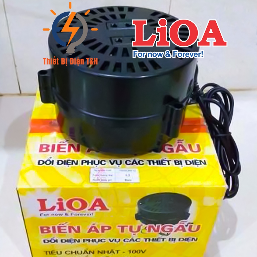 Biến áp 220v ra 110v, đổi nguồn 220v sang 110v, biến áp tự ngẫu LIOA, DN002, Công Suất 0.2kva, 200VA