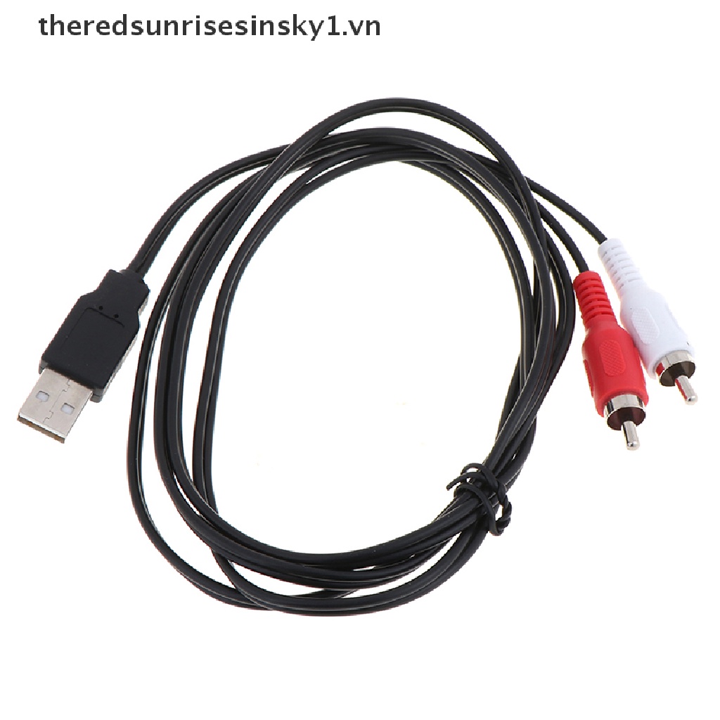 Cáp truyền dữ liệu âm thanh video chuyển đổi hai đầu RCA sang đầu USB A mở rộng tiện lợi