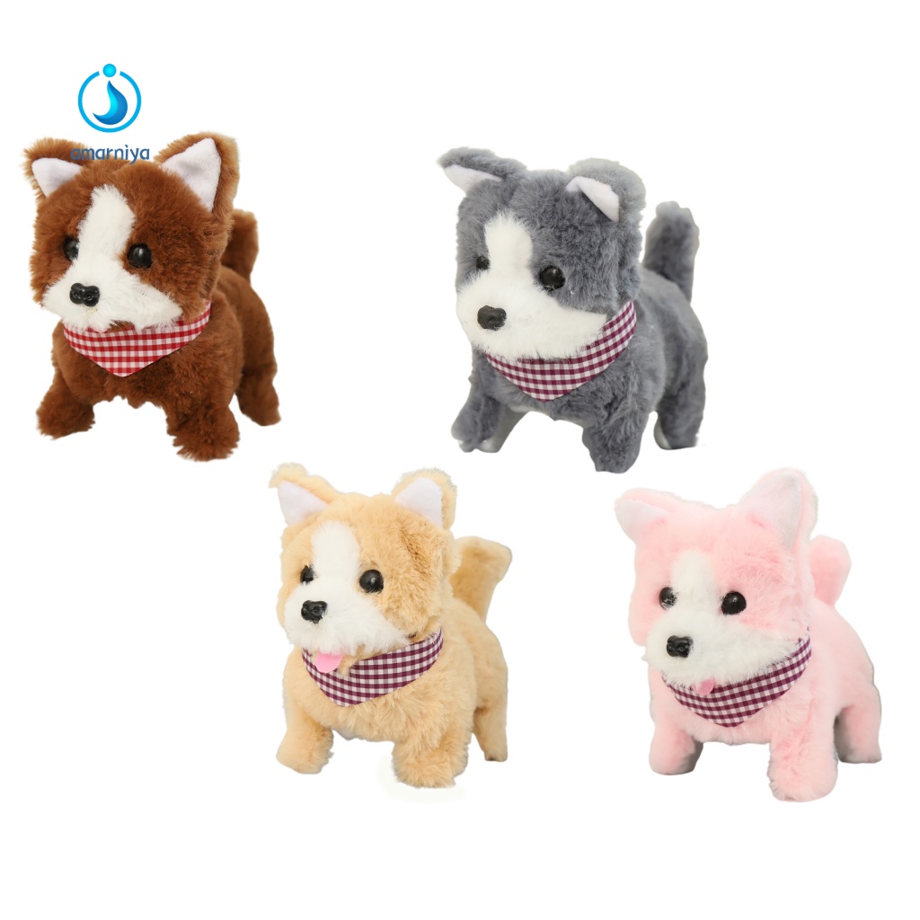 Thú Nhồi Bông Hình Chú Chó Robot Điện Tử Cho Bé