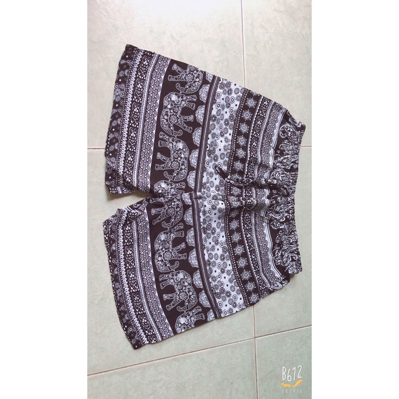 [40-55ky/size 1]Quần đùi lanh thái có 2 túi quần mặc nhà nam nữ đều mặc được | BigBuy360 - bigbuy360.vn