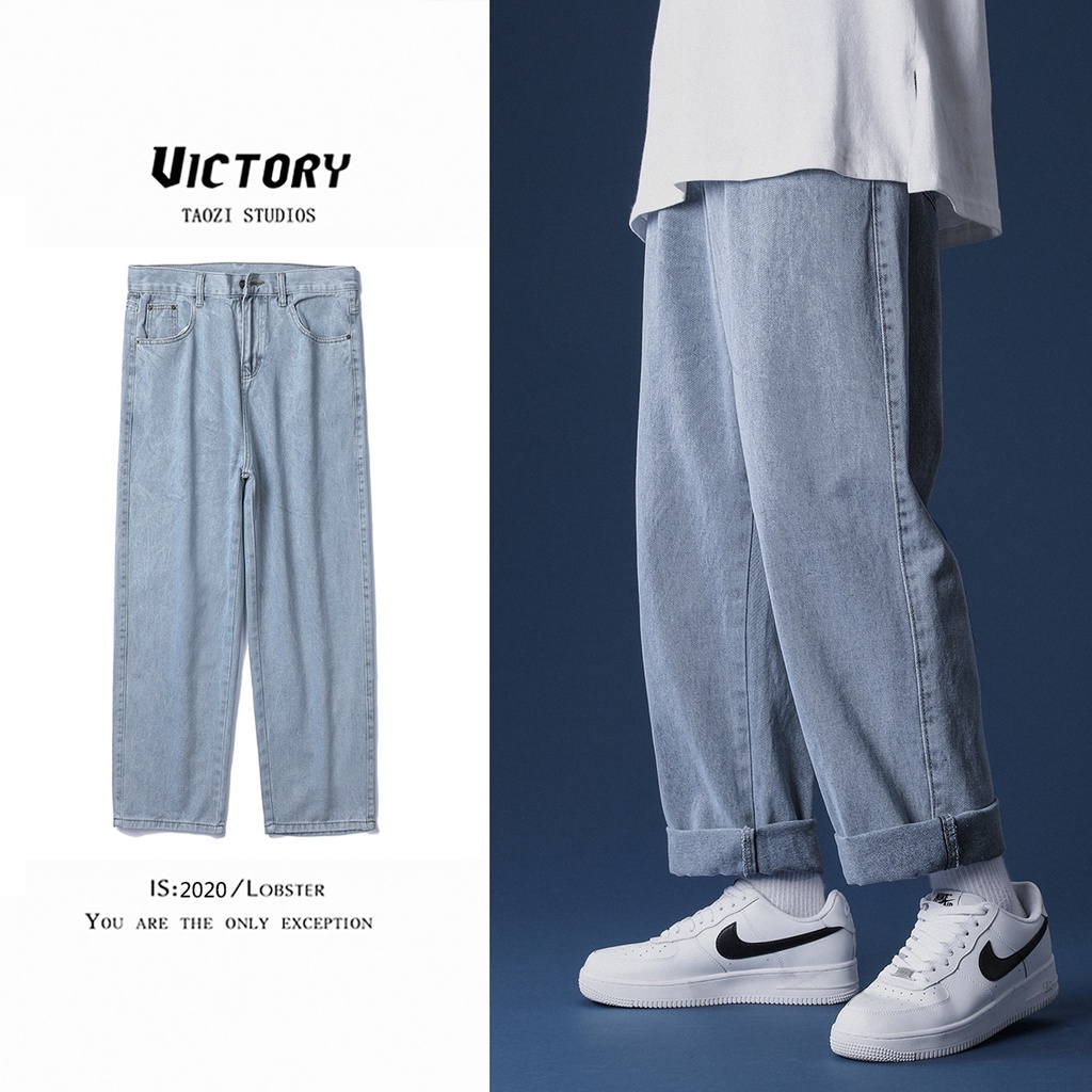 Quần bò nam MIAA quần baggy nam jean ống suông rộng unisex phong cách hàn quốc