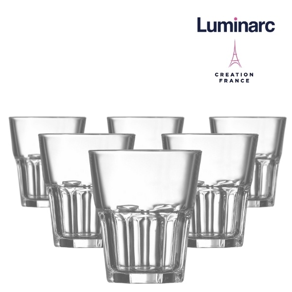 Bộ 12 Ly Thấp Thuỷ Tinh Luminarc Granity 270ml- LUGRD0781 - hộp Arcoroc