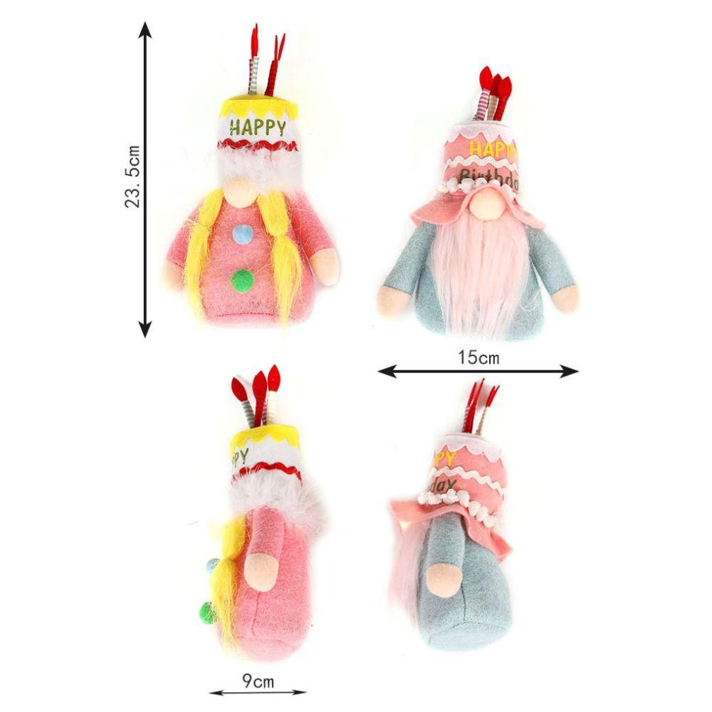 JARRED Búp Bê Vô Diện Handmade Mềm Mại Dùng Để Trang Trí Tiệc Sinh Nhật