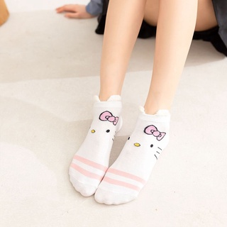 Vớ cotton mềm mại in họa tiết mèo hoạt hình phong cách Harajuku Hàn Quốc chất lượng cao
 #6