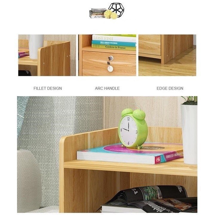 Tủ Đầu Giường 1 Ngăn Kéo Bằng Gỗ - Kệ đầu giường gỗ MDF cao cấp chống mối mọt - Bảo hành 12 tháng Tê Decor Official