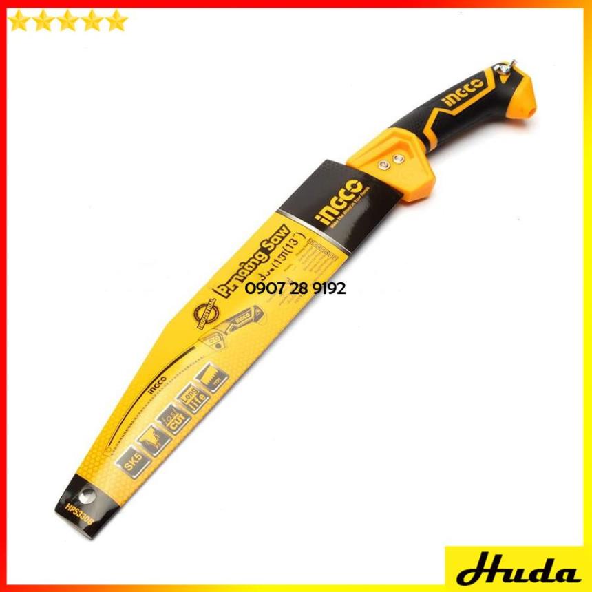Cưa cành cầm tay lưỡi thẳng và cong dài 300mm Total Ingco lưỡi cưa siêu bén 1234