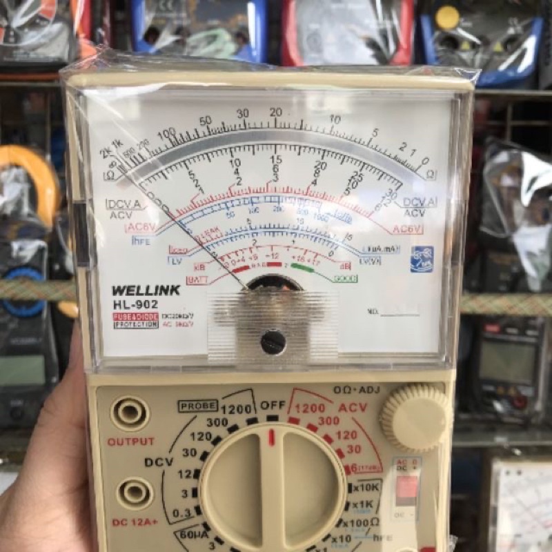 Đồng hồ vạn năng kim Wellink HL-902-Cam kết chính hãng