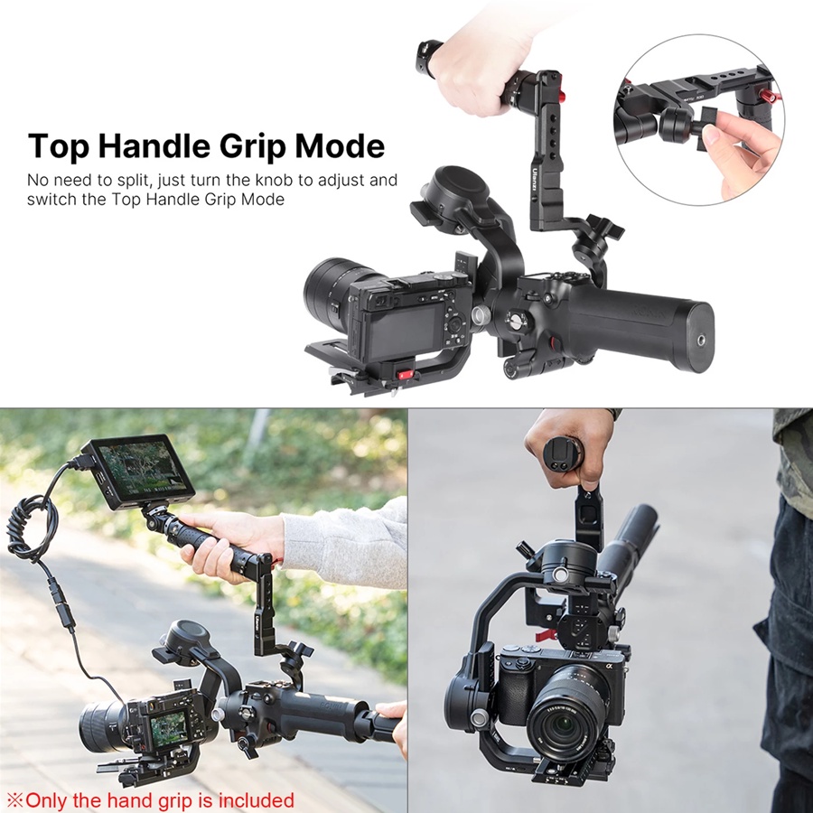 UURig R083 - Tay Cầm Quay Phim Đa Năng Có Thể Gập Lại Cho DJI Ronin RSC2/RS2 | Hàng Chính Hãng