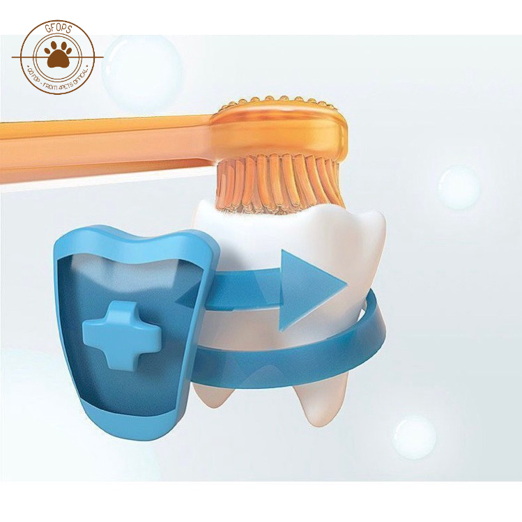 Combo kem đánh răng vài bàn chải silicon cho chó mèo, thú cưng Borammy , Đánh bay thúi miệng - 4pets official