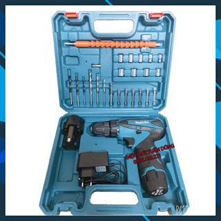 Máy bắt vít 12v kèm phụ kiện - 2 pin