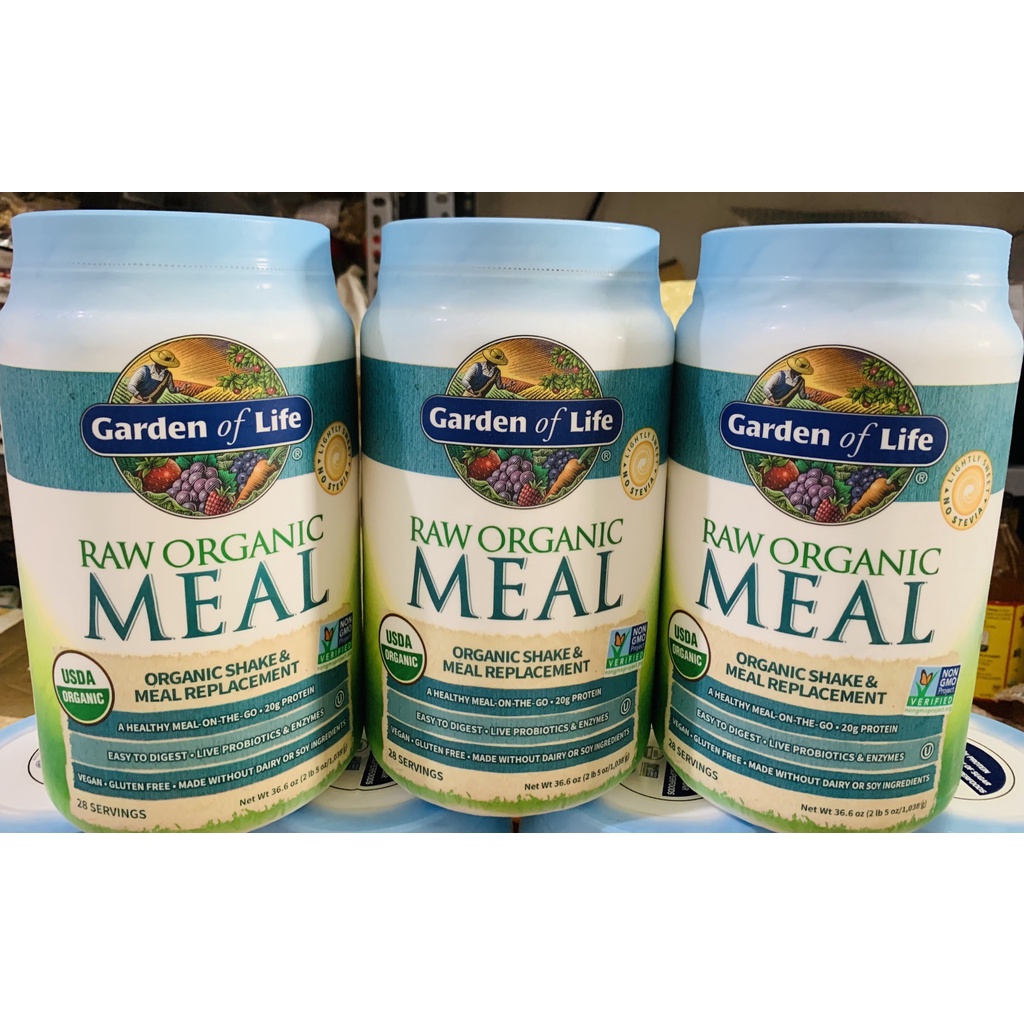 Bột thay bữa ăn raw organic meal Garden of Life  Thay thế bữa ăn