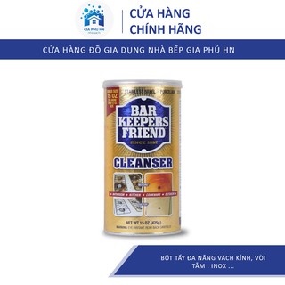 Bột tẩy Đa Năng Vách kính, Vòi Tắm . Inox BAR KEEPERS FRIEND BKF 425g, Hàng Nội Địa Mĩ