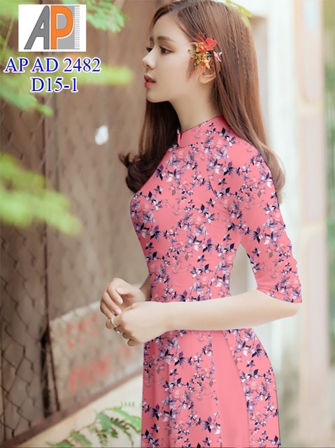 Vải áo dài hoa nhí