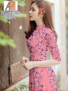Vải áo dài hoa nhí
