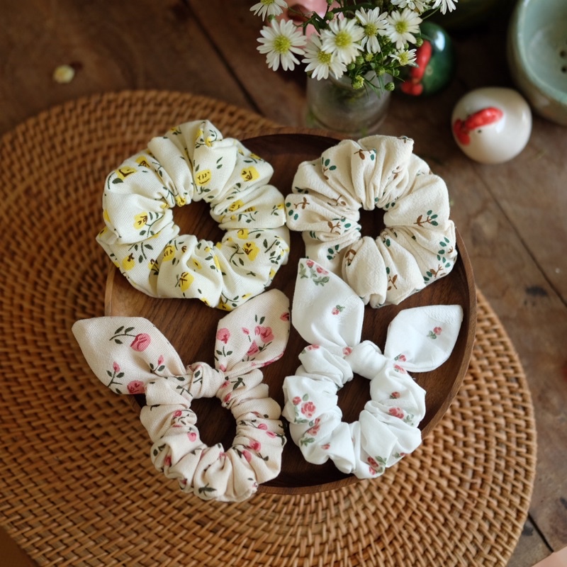 Scrunchies Set 99k ngẫu nhiên🍄🌿🪴🍂🍀