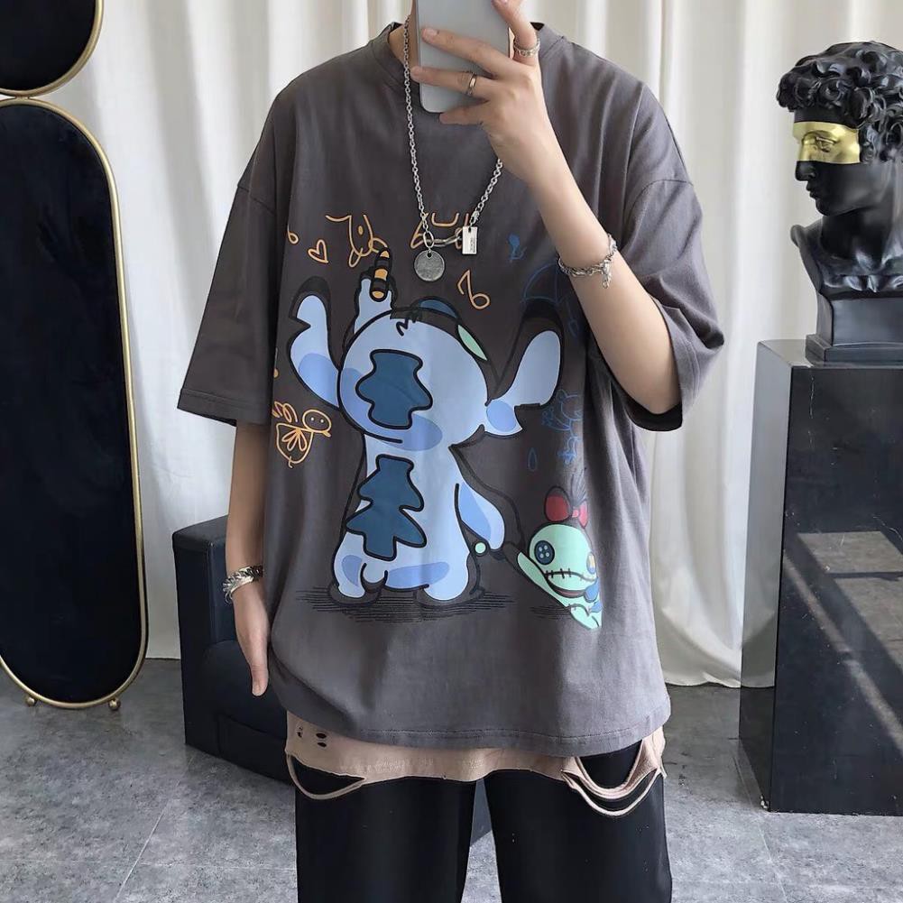 Áo thun tay lỡ unisex Wind phông form rộng Hoạt Hình Vẽ Tranh nam oversize ulzzang 💯