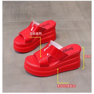 Dép xuồng h da bóng 9 phân