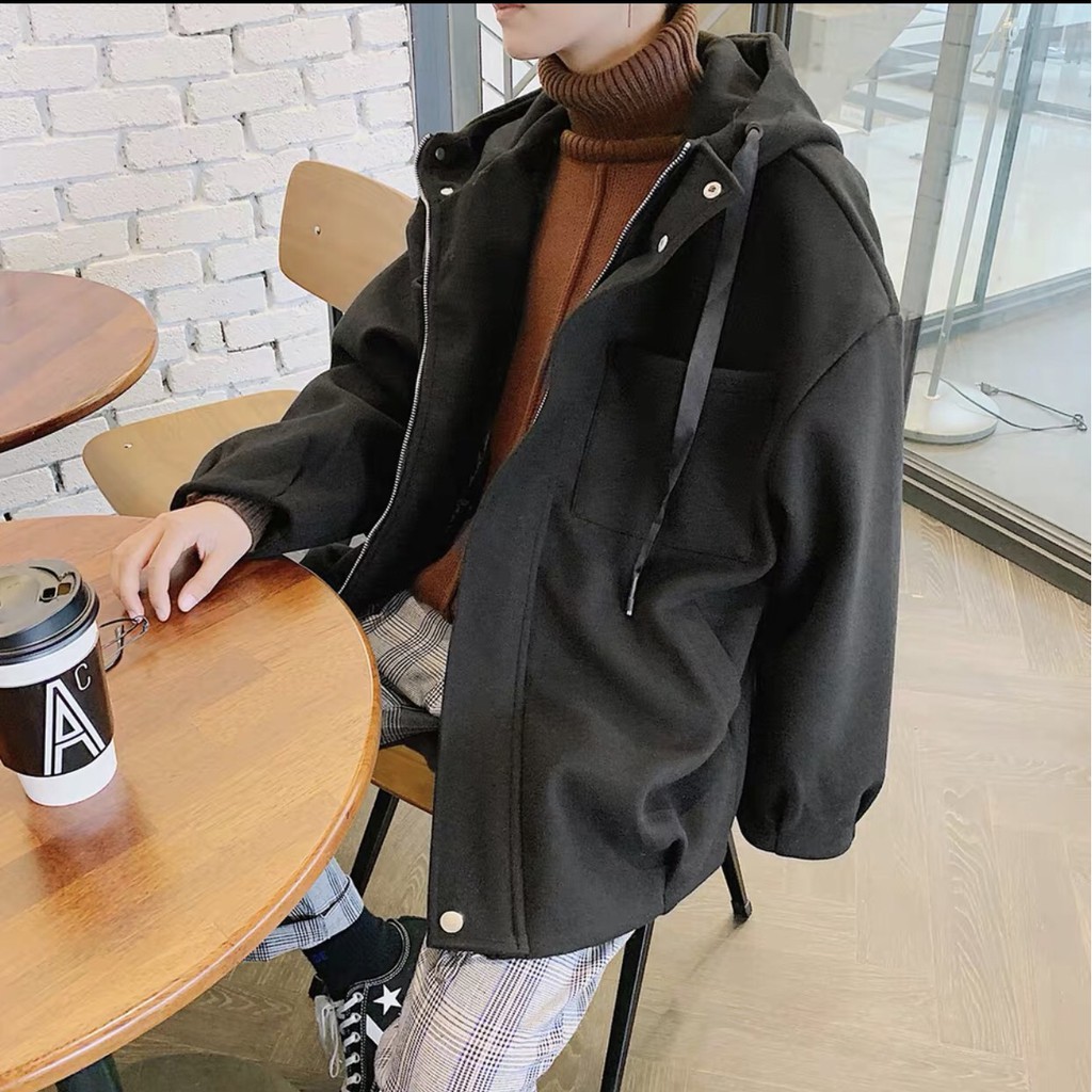 Áo Khoác Hoodie Nam Túi Hộp Phong Cách Thời Trang Thu Đông mới Nhất