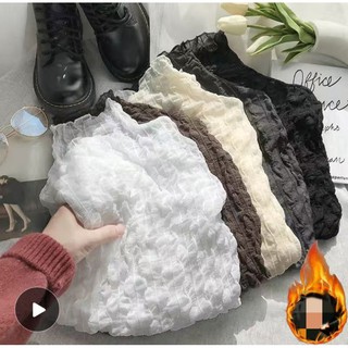 Áo ren bánh bèo 2 lớp lót lông