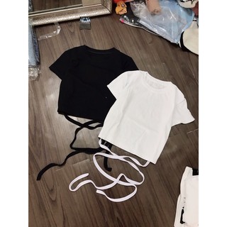 Áo croptop buộc dây