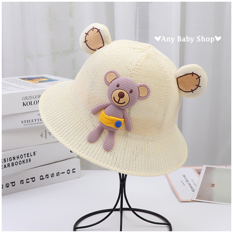 Nón rộng vành cho bé trai bé gái siêu xinh hình gấu cute nhiều màu xinh yêu(hàng có sẵn) ❣❣