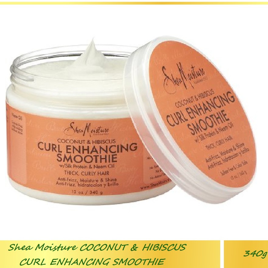 KEM DƯỠNG, GIỮ NẾP TÓC XOĂN SHEAMOISTURE COCONUT & HIBISCUS CURL ENHANCING SMOOTHIE