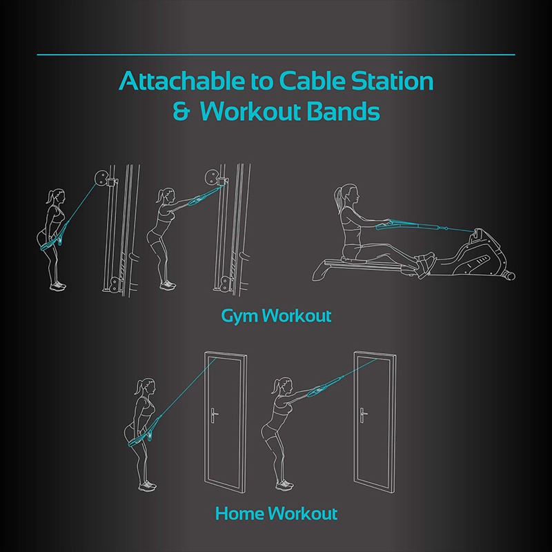 Tricep Dây Cáp Đính Kèm. Dây Thừng Kéo Dài 28.7 Inch & 22 Inch Kèm Dây Kéo 1 Dây Đai Mở Rộng Giá Rẻ