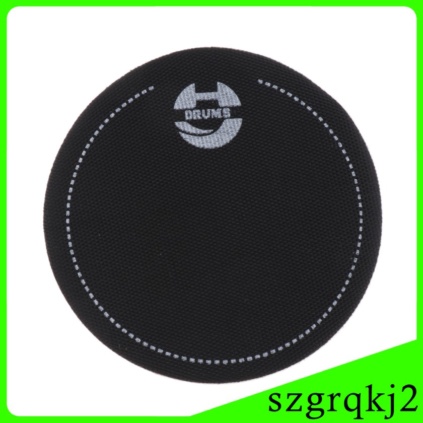 Set 2 Miếng Vá Bàn Đạp Đơn Màu Đen Thay Thế Cho Trống Bass Kick Drum
