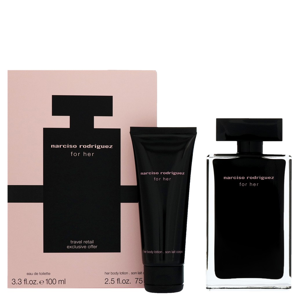 Set nước hoa Narciso Rodriguez For Her Eau De Toilette 50ml x 75ml