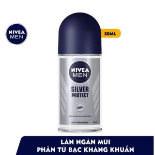 Lăn ngăn mùi NIVEA MEN Silver Protect phân tử bạc kháng khuẩn