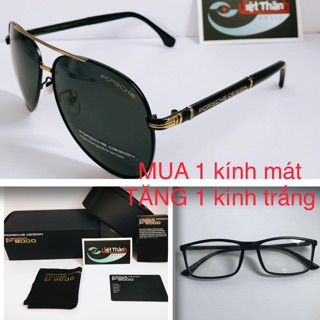 🎁🎁mua 1 tặng 1 🎁🎁 mắt kính thời trang nam phân cực phom lớn uv tuyệt đối