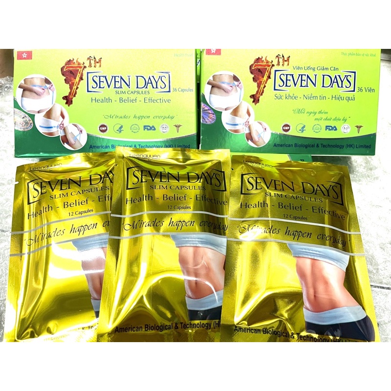 [CAM KẾT HÀNG CHÍNH HÃNG ] VIÊN UỐNG GIẢM CÂN SEVEN DAY THẢO DƯỢC
