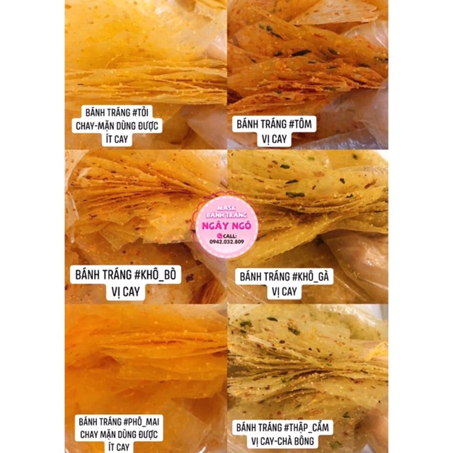 Combo Bánh Tráng Long An (đủ vị)