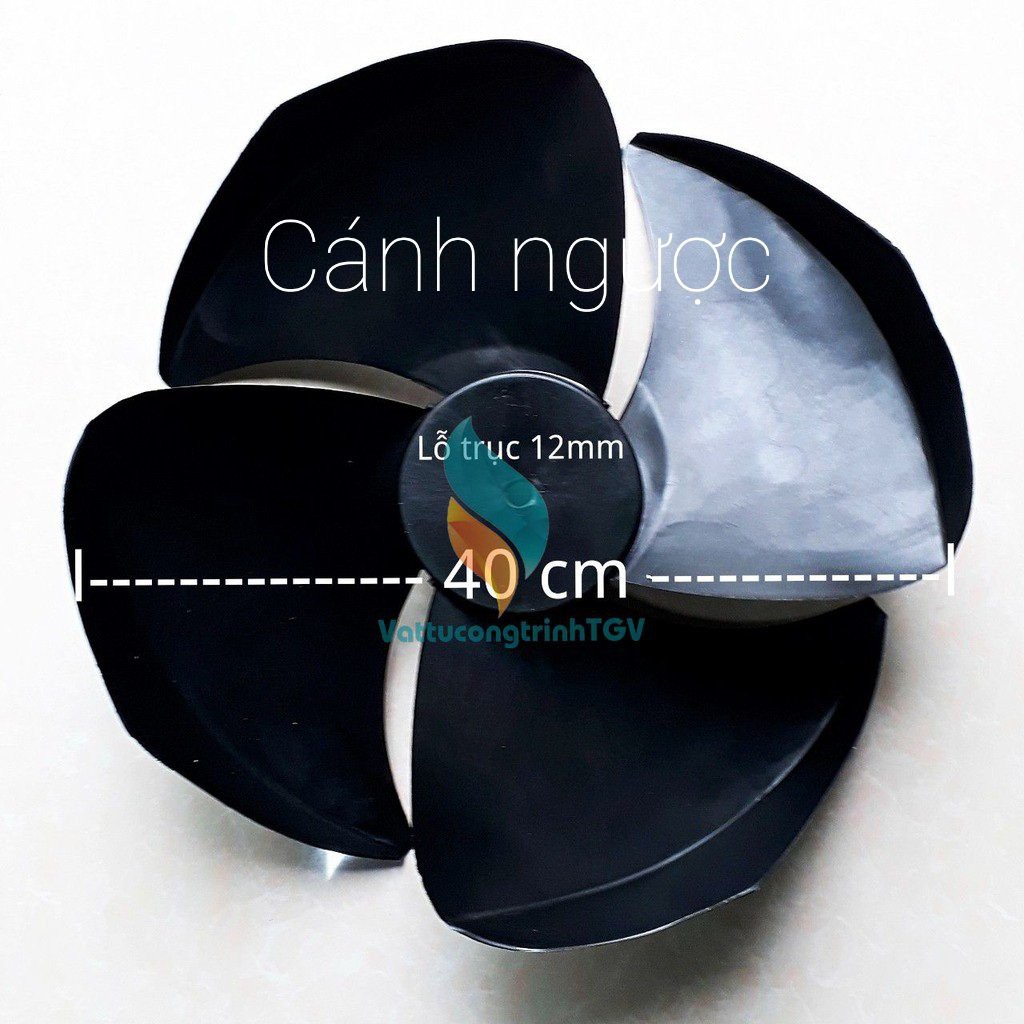 Cánh quạt điều hòa hơi nước đường kính 390mm trục 12 thuận nghịch