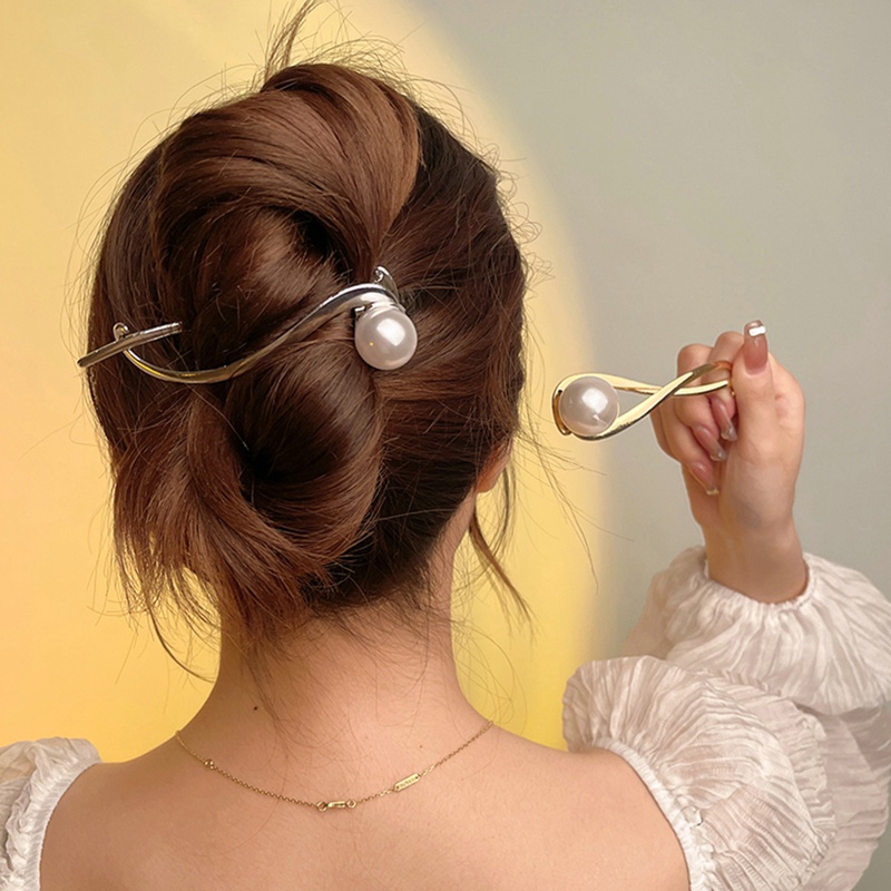 Kẹp Tóc Đính Ngọc Trai Nhân Tạo Thời Trang